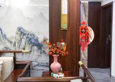 KLF全屋記丨136㎡新中式雅居，古調(diào)新彈，忘卻紛擾，呼吸著的當(dāng)代生活提案
